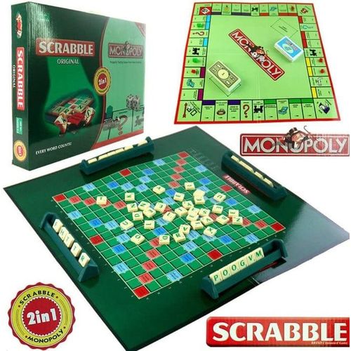 2 in 1 Monopoly and Scrabble