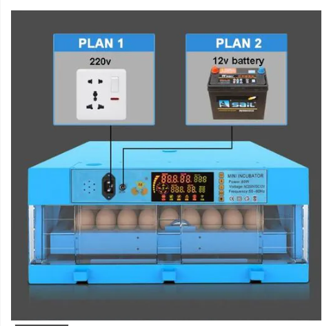 64-Egg Solar Digital Incubator – 120W Automatic Turning & Temperature Control, Solar Incubator, Solar Egg Hatcher, Automatic Poultry Incubator