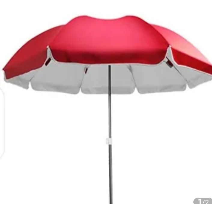 Outdoor/Garden single layer medium size umbrella  with the size of 2.4 M WIDE