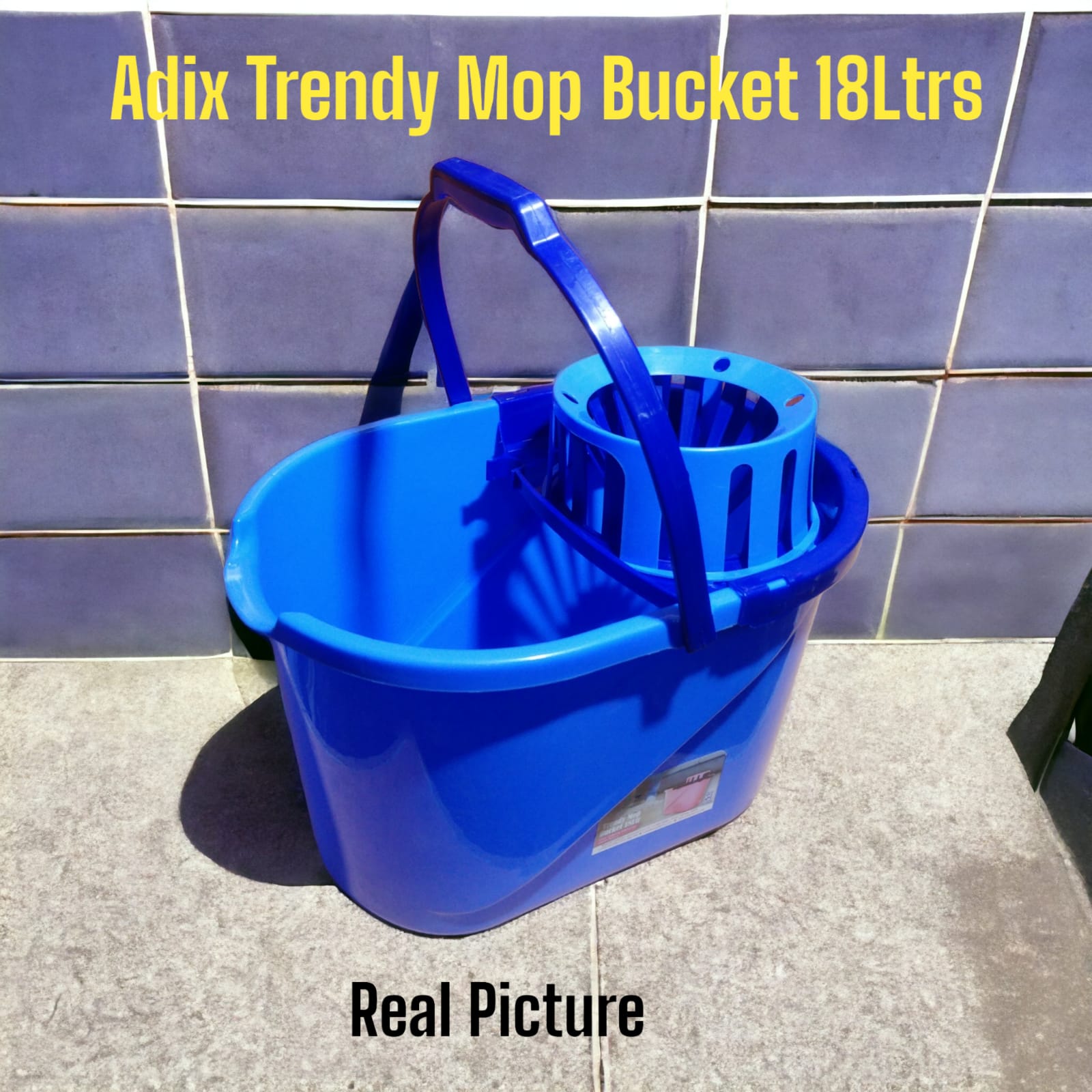 Adix heavy plastic home cleaning mop bucket