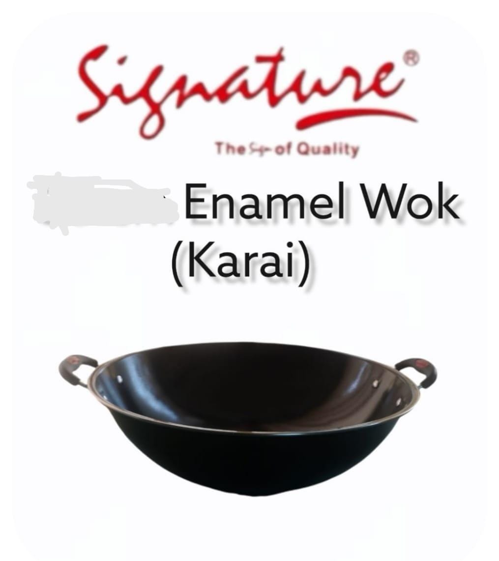 signature enamel kitchen nonstic deep frying Kda