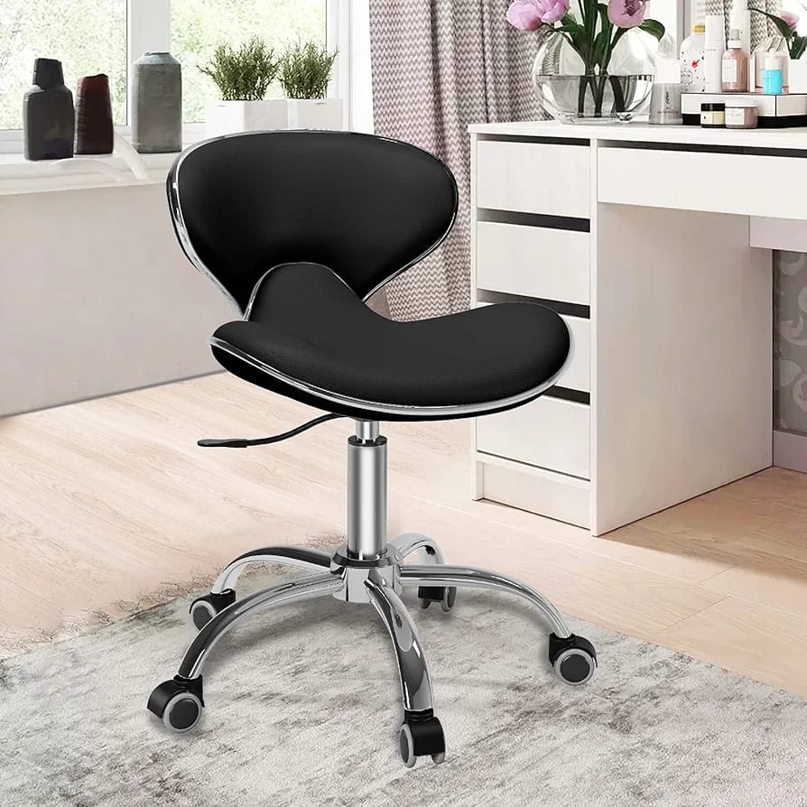 Swivel Adjustable Leather Bar counter Stool with catsers