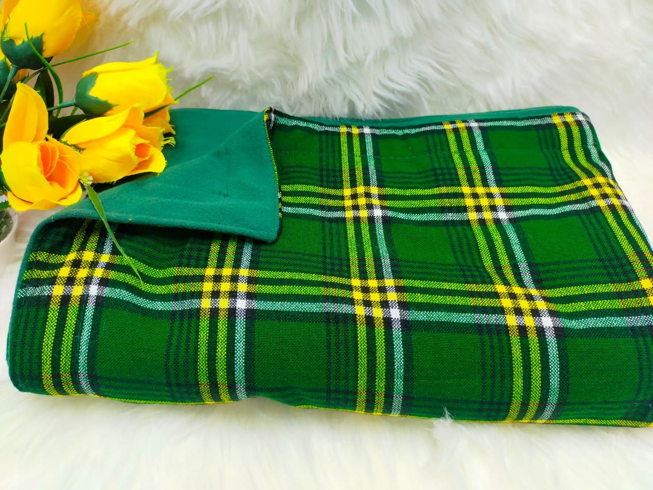 Warm and soft Maasai  bedcover.