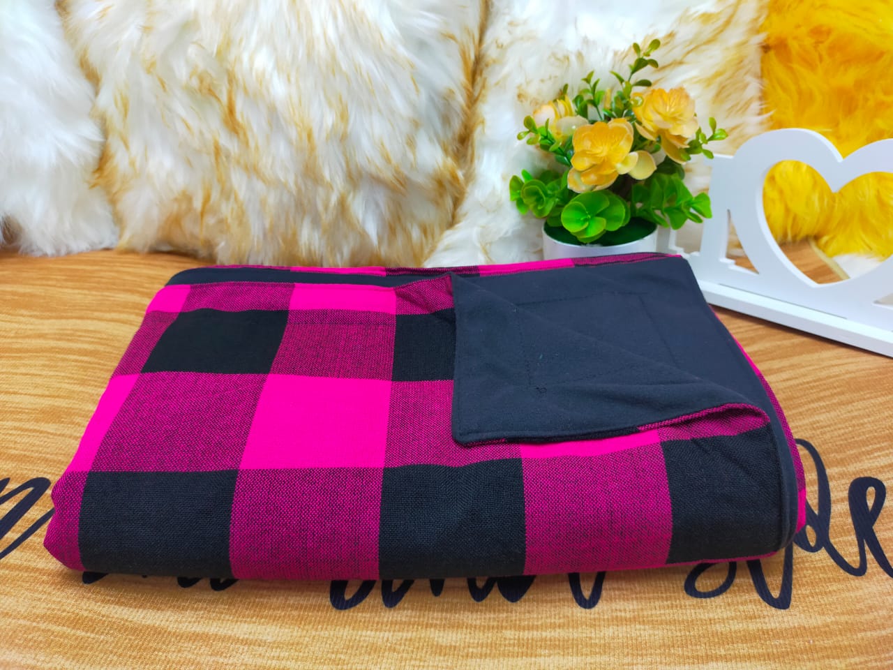 Warm and soft Maasai  bedcover.