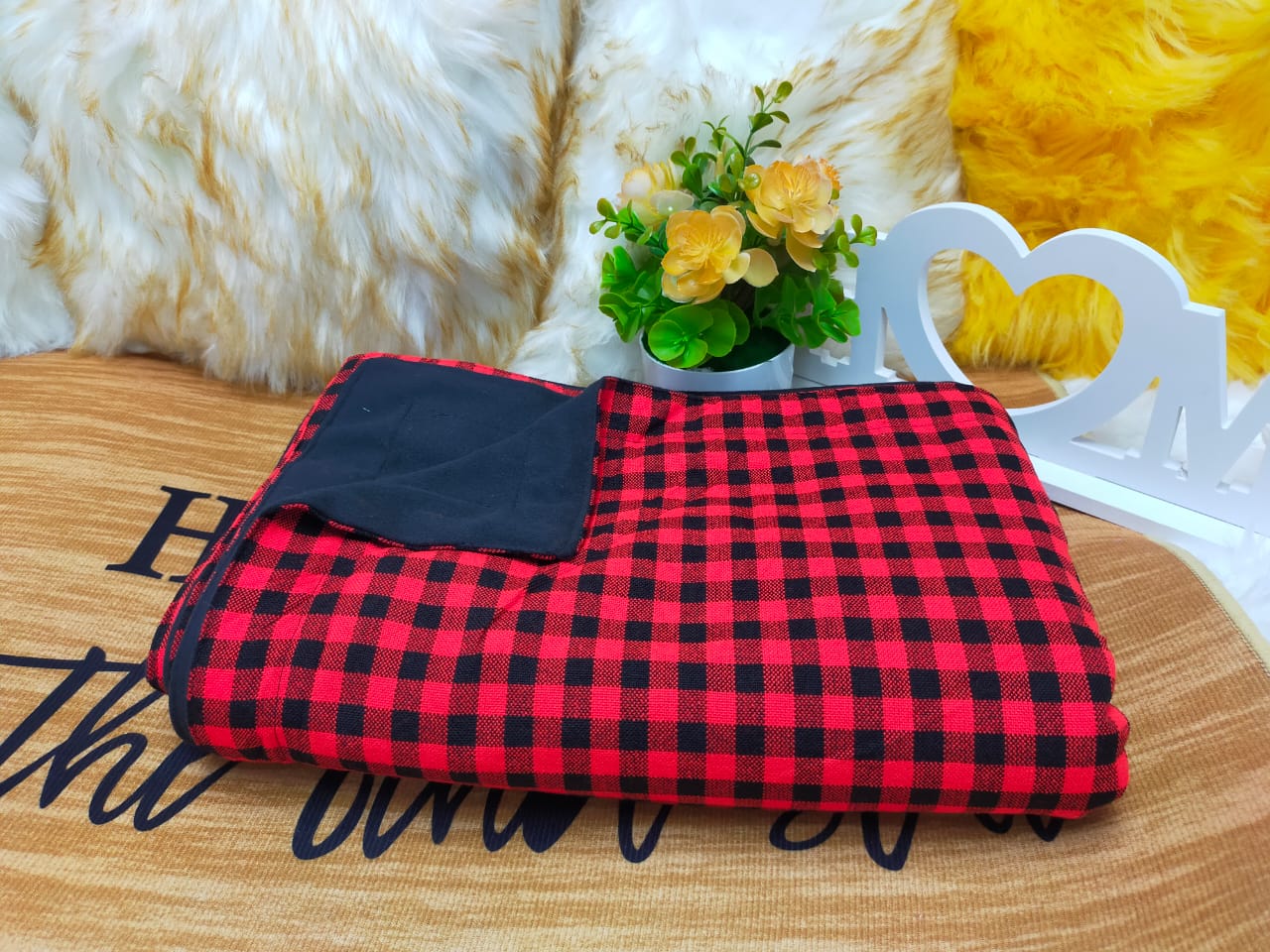 Warm and soft Maasai  bedcover.
