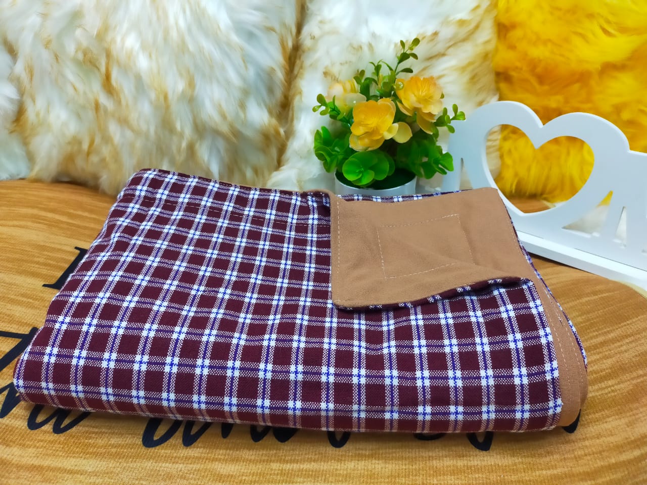 Warm and soft Maasai  bedcover.