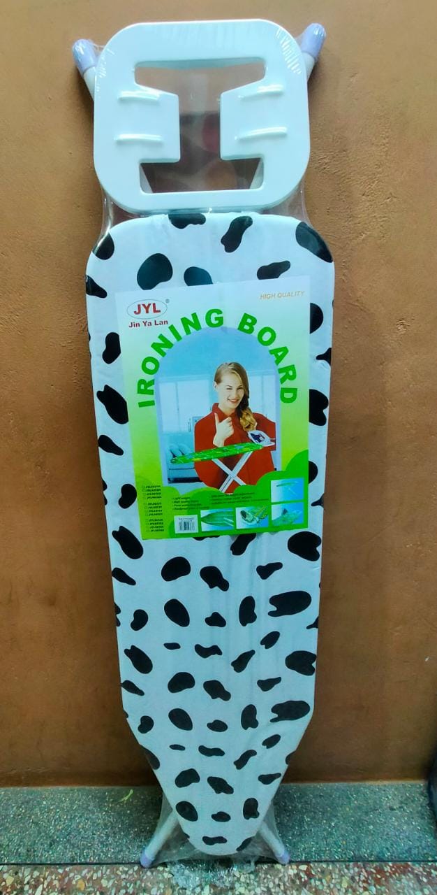 Heavy metallic strong home ironing board.
High quality
Rust proof
Height adjustment level
Fashion Cotton cover pads.
Suitable for steam and iron conventional.
