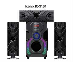 Iconix IC-3101 3.1 MULTIMEDIA HOME THEATRE SUBWOOFER SPEAKER SYSTEM-BT/FM/USB
