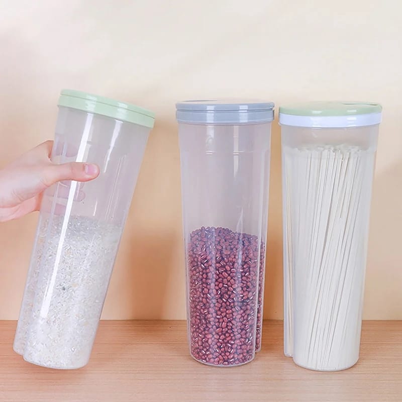 Spaghetti container Made of high quality pp. Non-toxic, no
odor, waterproof, damp-proof and durable. Safe to store food.
Not only suit for storage of noodles,
spaghetti, but also for dry food, spaghet