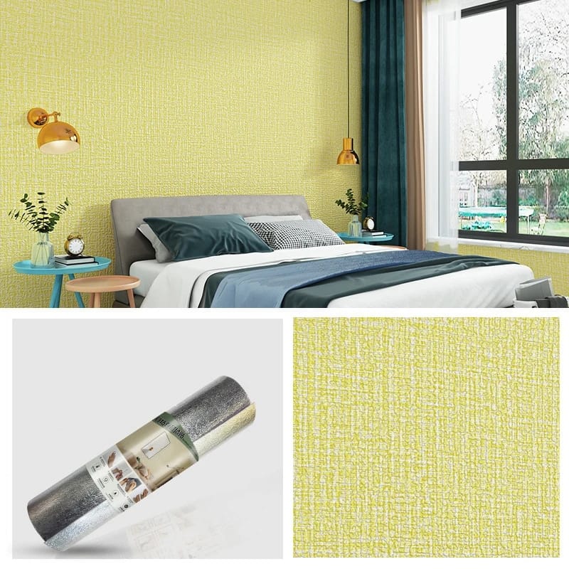 WALLPAPER  TEXTILED Sticker Linen Style Linen Textured S Adhesive Wallpaper Waterproof Vinyl Contact Paper for Living Room Bedroom Wall Decals Furniture Renovation