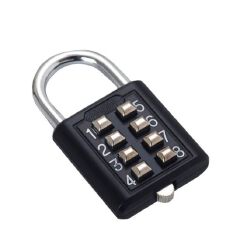 Smart Password Combination Padlock Large 10/8 Digits Keypad Lock Outdoor Waterproof Anti-theft Padlock Hasp Mini Code Padlock For School Office Luggage Door Lock Cabinet File Box Locker Toolbox Fence