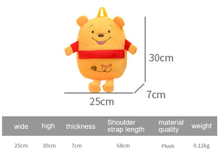 3D Cute Cartoon Animal Design children's bag backpack school bag cartoon plush small backpack boys and girls kindergarten kids backpack