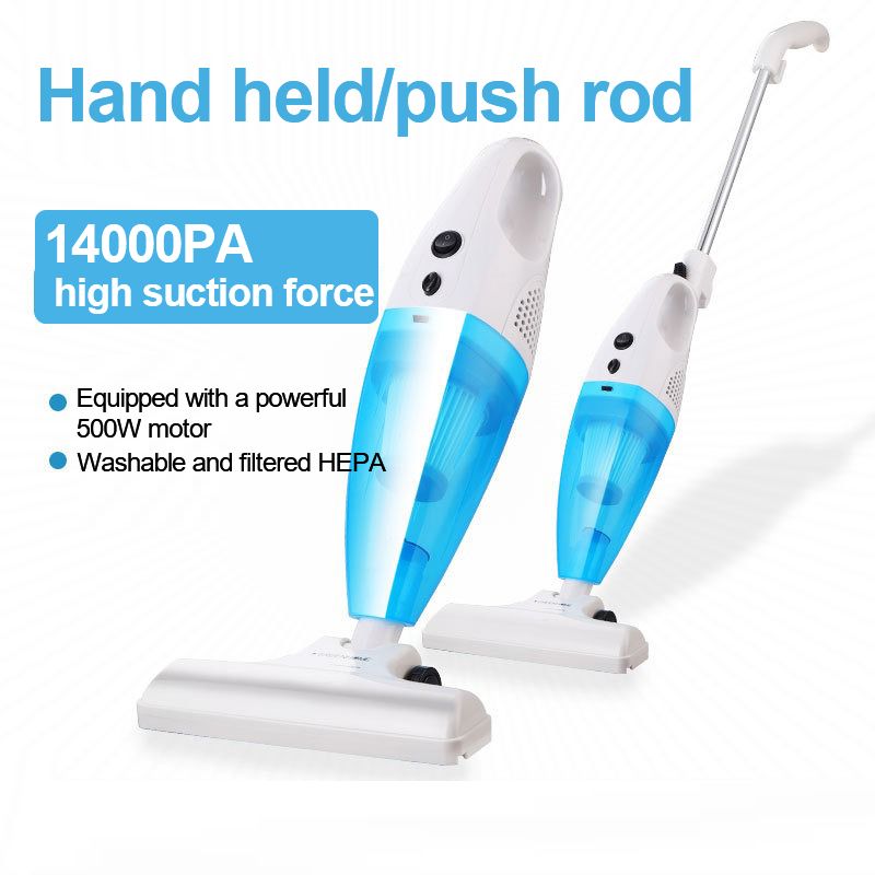 2 In 1 Multifunctional Vacuum cleaner household car high suction handheld push rod vacuum home Sweeper Hardwood Carpet mite Sweeping Machine Sofa Keyboard Dust Collector cleaning 10 rushes 10 filter