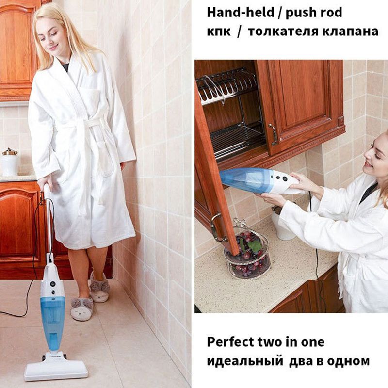 2 In 1 Multifunctional Vacuum cleaner household car high suction handheld push rod vacuum home Sweeper Hardwood Carpet mite Sweeping Machine Sofa Keyboard Dust Collector cleaning 10 rushes 10 filter