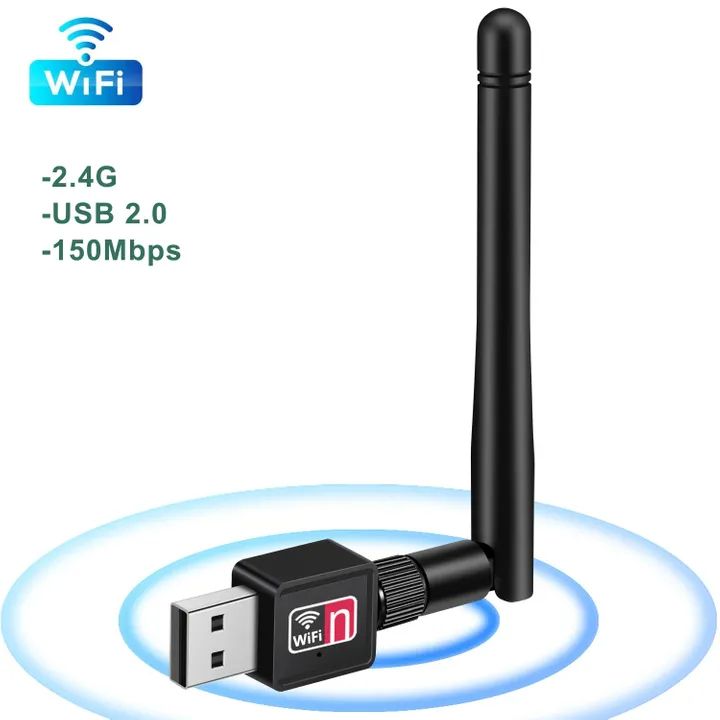 USB WiFi Adapter 300Mbps 2.4GHz Antenna USB 802.11n/g/b Ethernet Wi-Fi dongle USB LAN Wireless Network Card PC WiFi Receiver -