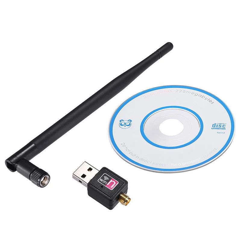 USB WiFi Adapter 300Mbps 2.4GHz Antenna USB 802.11n/g/b Ethernet Wi-Fi dongle USB LAN Wireless Network Card PC WiFi Receiver -