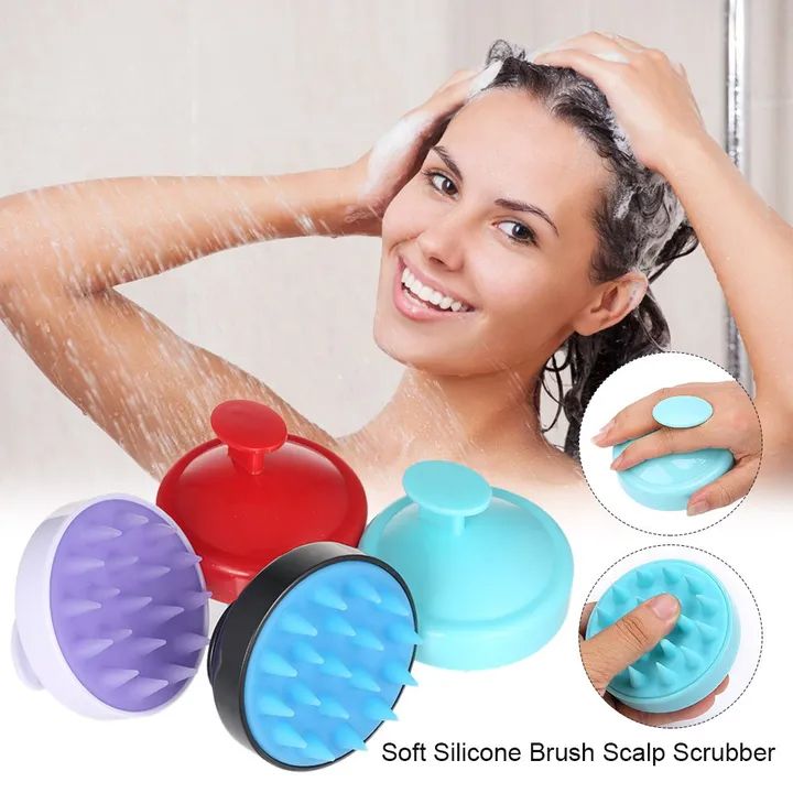 Shampoo Brush Head Scalp Massage Comb Hair Washing Comb Body Massage Brush Bath Shower Brush Salon Hairdressing Tool -