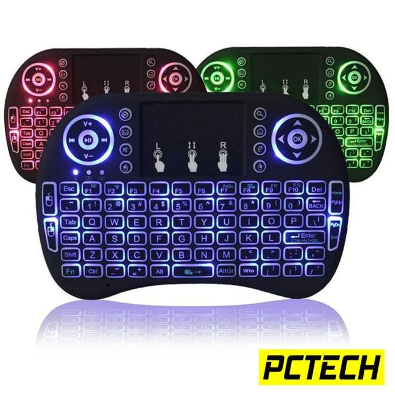 Cool Backlit I8 Mini Wireless Keyboard 2.4GHz Air Mouse Touchpad Handheld for Android TV BOX Mini PC Rechargeable Keyboard -