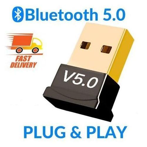 USB Bluetooth 5.0 Adapter Transmitter Bluetooth Receiver Windows 11/10/8.1 BT Audio Wireless USB Dongle for Computer PC Laptop-