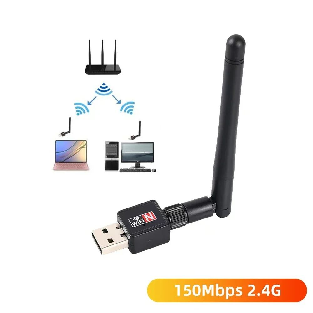 USB WiFi Adapter 300Mbps 2.4GHz Antenna USB 802.11n/g/b Ethernet Wi-Fi dongle USB LAN Wireless Network Card PC WiFi Receiver-