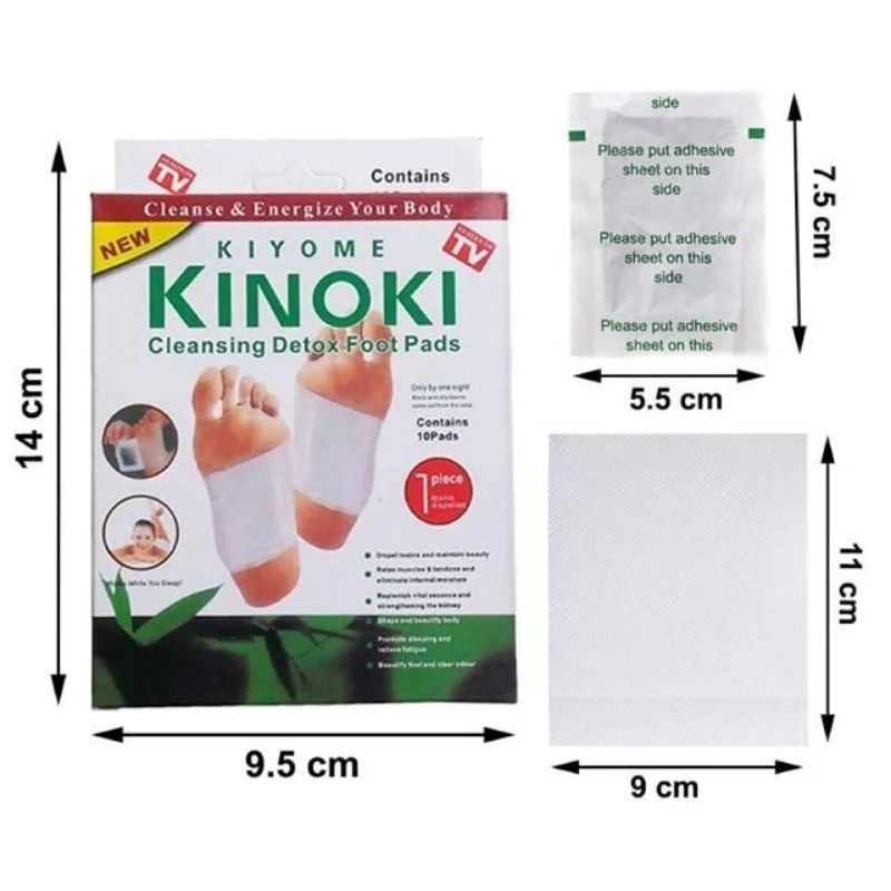 Kinoki Natural Herbal Cleansing Toxins Detox Foot Patches Weight Loss Patches For Stress Relief Deep Sleep Feet Pads Slimming -