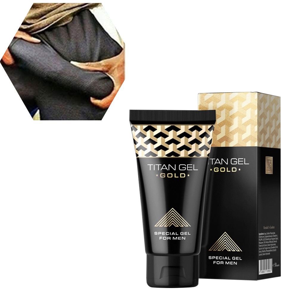 Male Penis Enlargement Essential Oil Big Dick Massage Thickening Growth Gel - Titan Gel Gold -