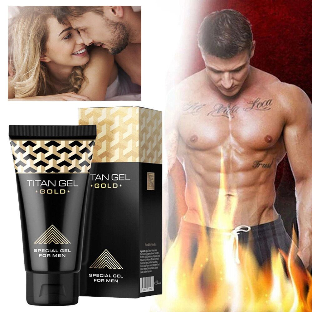 Original Male Penis Enlargement Gel for Titan Big Dick Erection Aphrodisiac Sex Products Cock Massage Enhancer Gold -