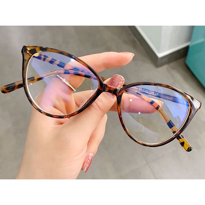 New Vintage Anti-Blue Light Cat Eye Glasses Women Men Leopard Print Optical Frame Spectacles Computer Goggles Reading Eyeglasses-
