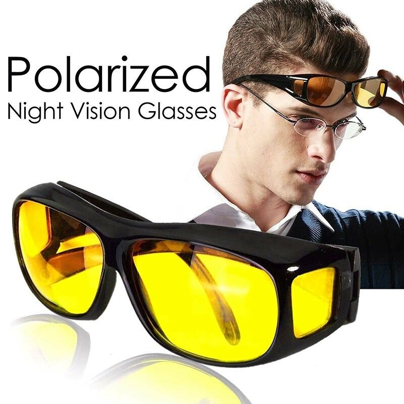 Anti-Glare Night Vision Driver Goggles Fashion Sunglasses Cycling Goggles Night Driving Enhanced Light Glasses Car Accessories -