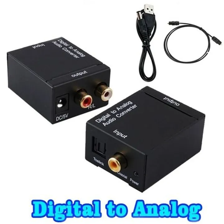 Digital To Analog Audio Converter 3 5mm Suitable For TV Audio Digital Coaxial Fiber Optic Analog Output Converter-
