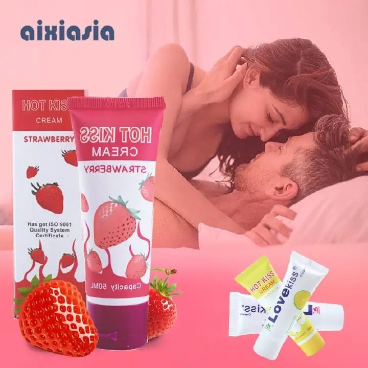 HOT KISS Sex Lubricant Edible Lubricant For Sex Water Based Oral Sex Lube Vaginal Lubrication Massage Oil  Gel Sex -