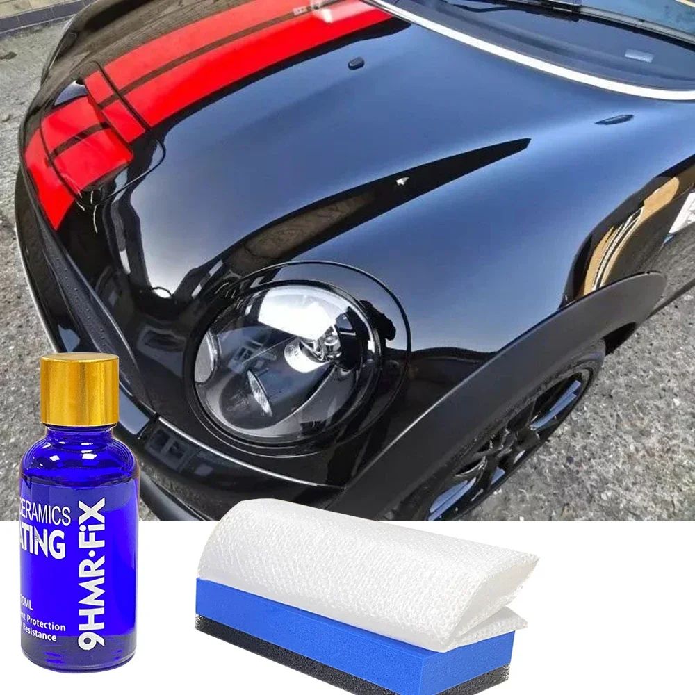 9H Ceramic Coating Car Liquid Glass Coating Polishing Wax Super Hydrophobic Paint Care Durability Anti-Corrosion Plated Crystal -
