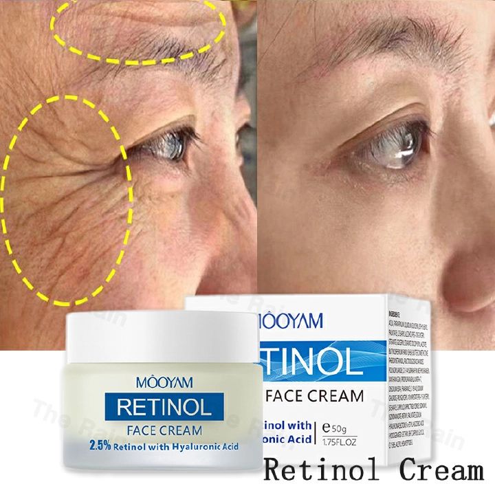 Retinol Anti-aging Cream Reduces Fine Lines Anti-wrinkle Cream Remove Skin Spots Firming Facial Cream Vitamin A Essence Lotion- MOOYAM -