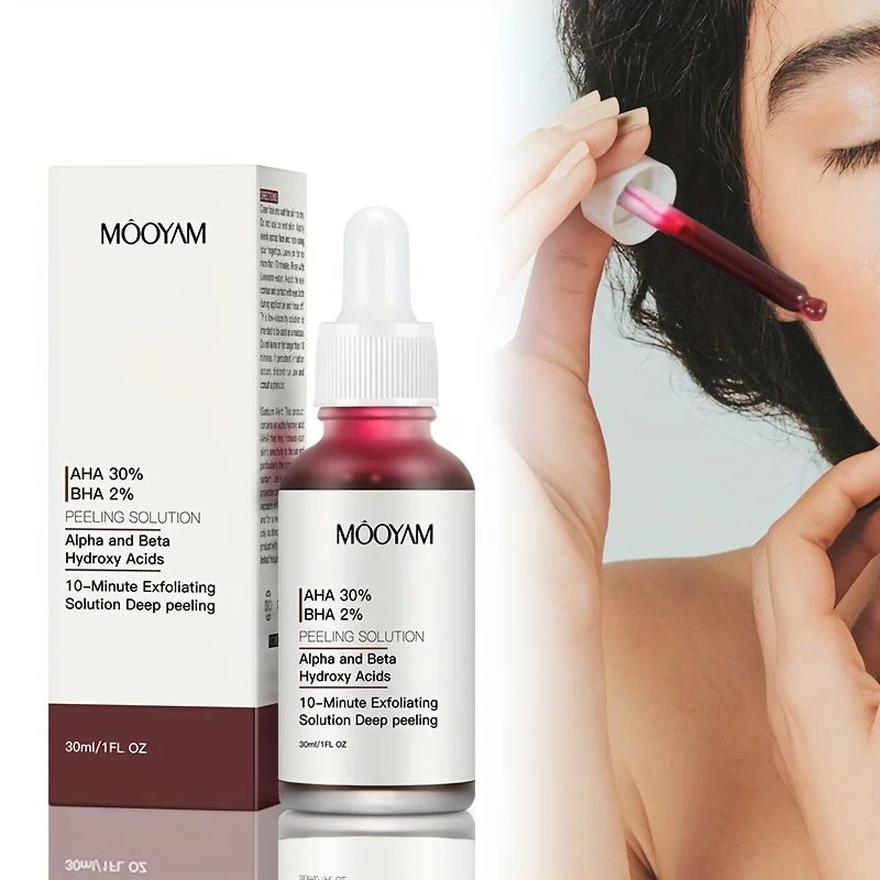 30ml AHA 30%+BHA 2% Exfoliating Facial Serum Face Peeling Acid Repair Dark Spot Shrink Pore Rejuvenating Essence Face Care - MOOYAM -