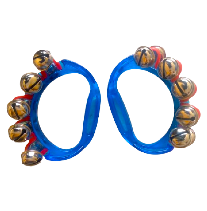 2 Pcs Handheld Metal Jingles Bell Percussion Tambourines