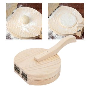 BIG SIZE Wooden Dumpling dough press for  chapati /burger 20cm flat dough