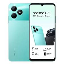 Realme C51 6.74'', 4GB RAM(Expandable upto 8GB RAM) + 128GB ROM, Dual Sim, 50MP, 5000mAh Type C Smartphones
