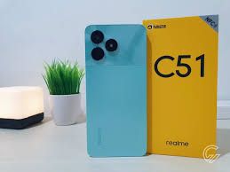 Realme C51 6.74'', 4GB RAM(Expandable upto 8GB RAM) + 128GB ROM, Dual Sim, 50MP, 5000mAh Type C Smartphones