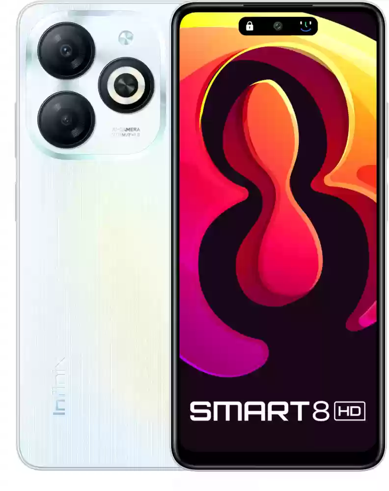 Infinix Smart 8 6.6" HD 64GB + 3GB RAM(Expandable upto 3GB) Dual sim 5000mAh Smartphones