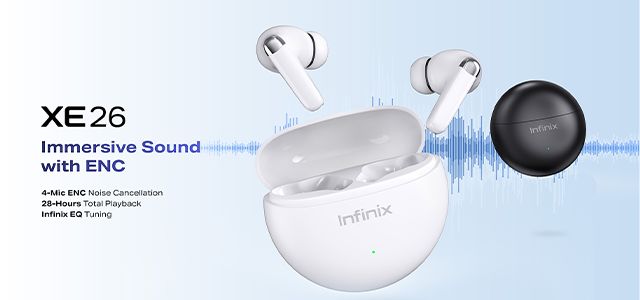 [NEW] Infinix Buds NEO Boom Bass with noice cancellation, bluetooth earpods