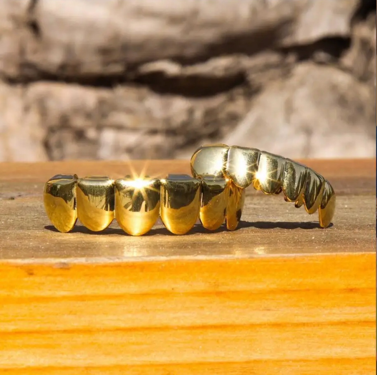 1PC HipHop Single Tooth Grillz For Men,  Hip Hop Real Gold Plated Teeth Grillz Fashion Tooth Caps Decor Dental Grills For Men Women Jewelry Accessories Halloween