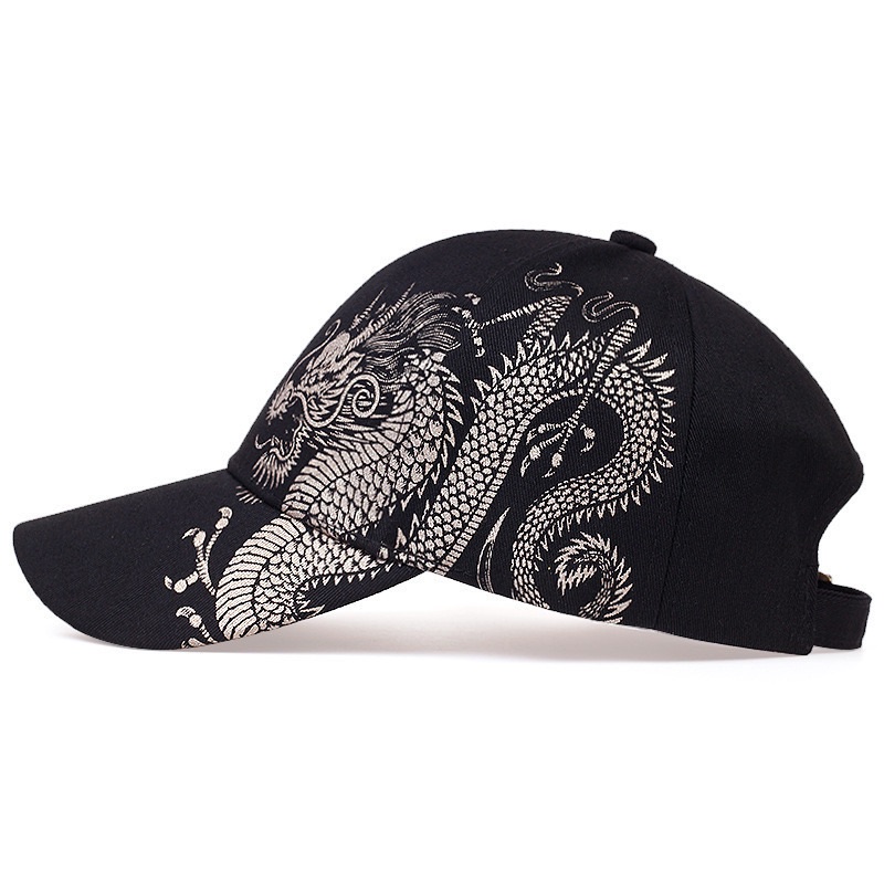CJ House Men's Hats Spring and Summer Wide-brimmed Letters Camouflage Hip-hop Hats Youth Trendy Handsome Flat-brimmed Baseball Caps