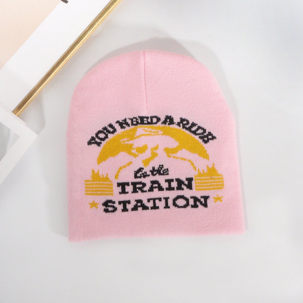 CJ House Fashion Beanies Hat with Rhinestone for Women Men Beanies Hats Hip-hop Soft Stretch Warm Knitted Slouchy Cap