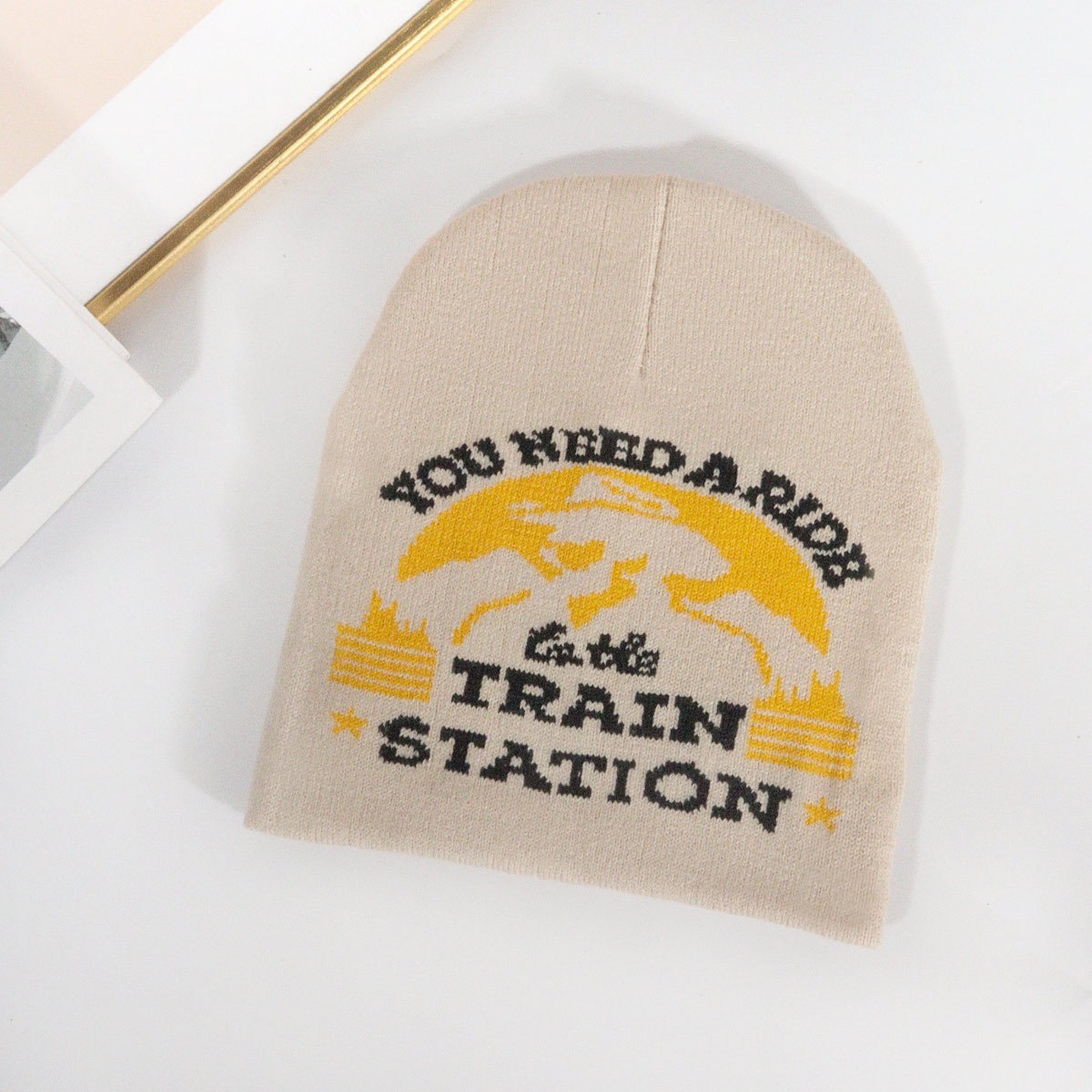 CJ House Fashion Beanies Hat with Rhinestone for Women Men Beanies Hats Hip-hop Soft Stretch Warm Knitted Slouchy Cap