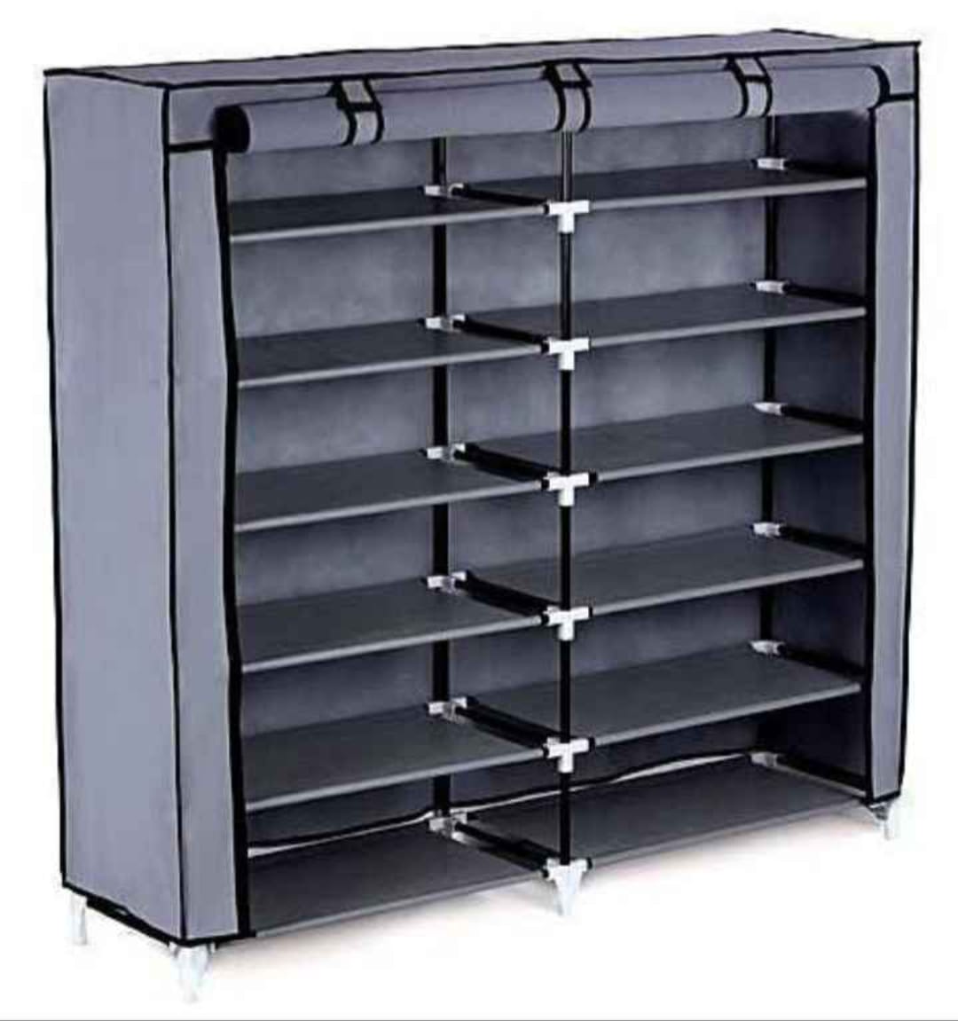 2 Columns portable home shoe rack/organizer.