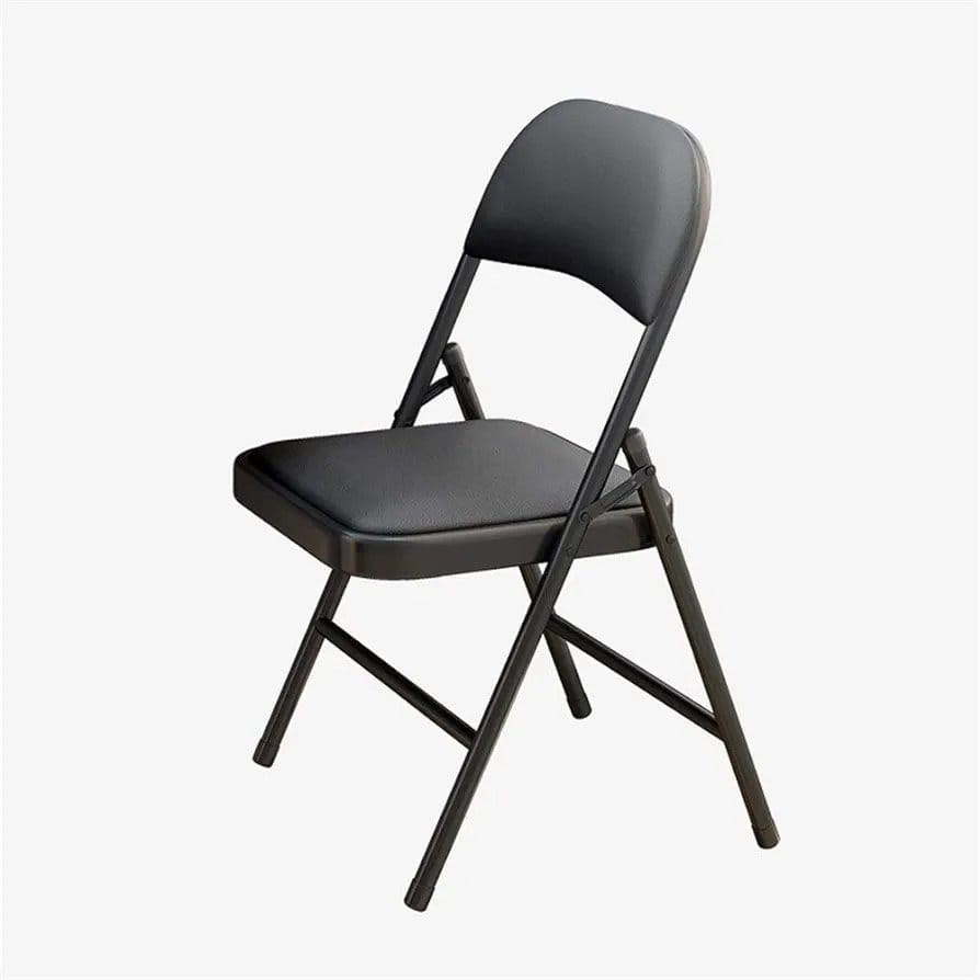 Foldable leather office visitor /study chair