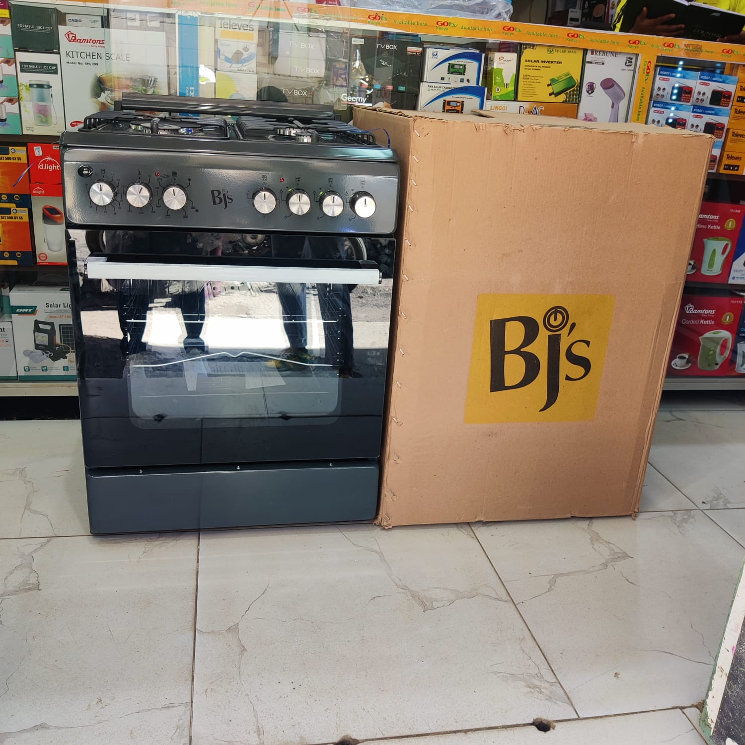 BJs 3G+ 1E, 60*60 Free Standing Cooker With Electric Oven