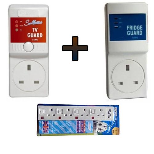 CLEARANCE OFFER MK Electronics TV Guard &Fridge Guard Surge Protectors+free Bab Astra Extension