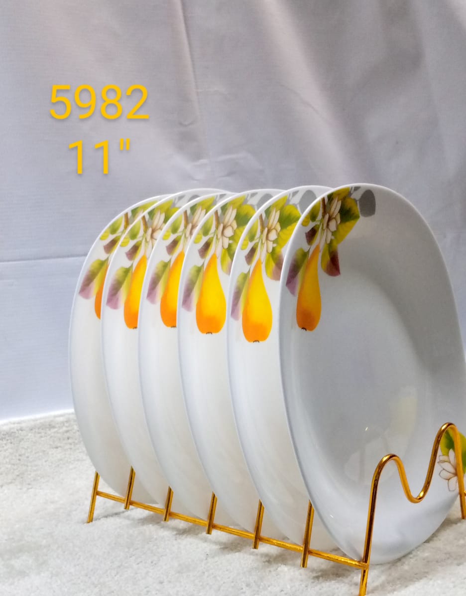 CLEARANCE OFFER 6 Pc Soup Corner Plate