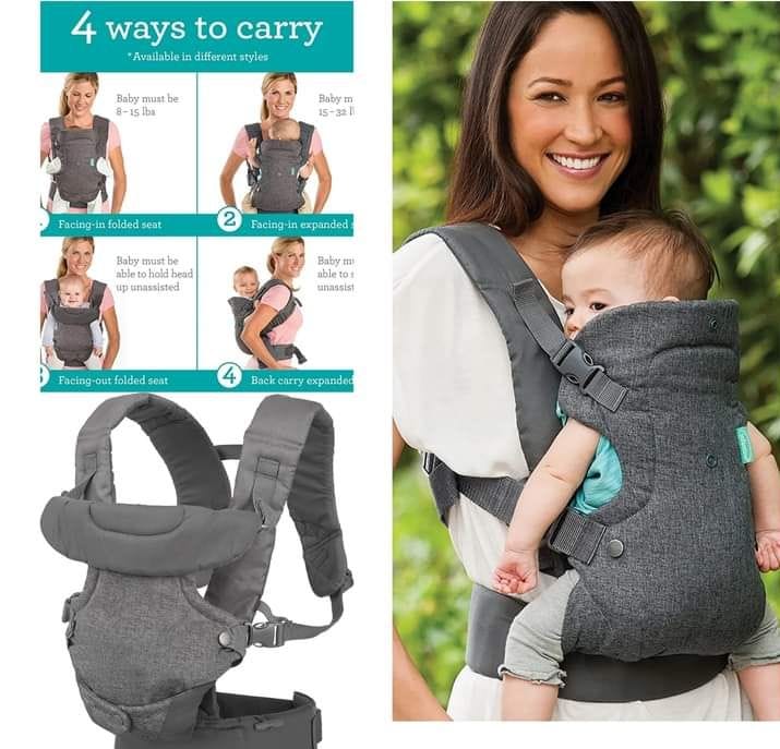 CLEARANCE OFFER Infantino NEW Ergonomic Hoodie Baby Carrier. (Designed For Babies & Toddlers)